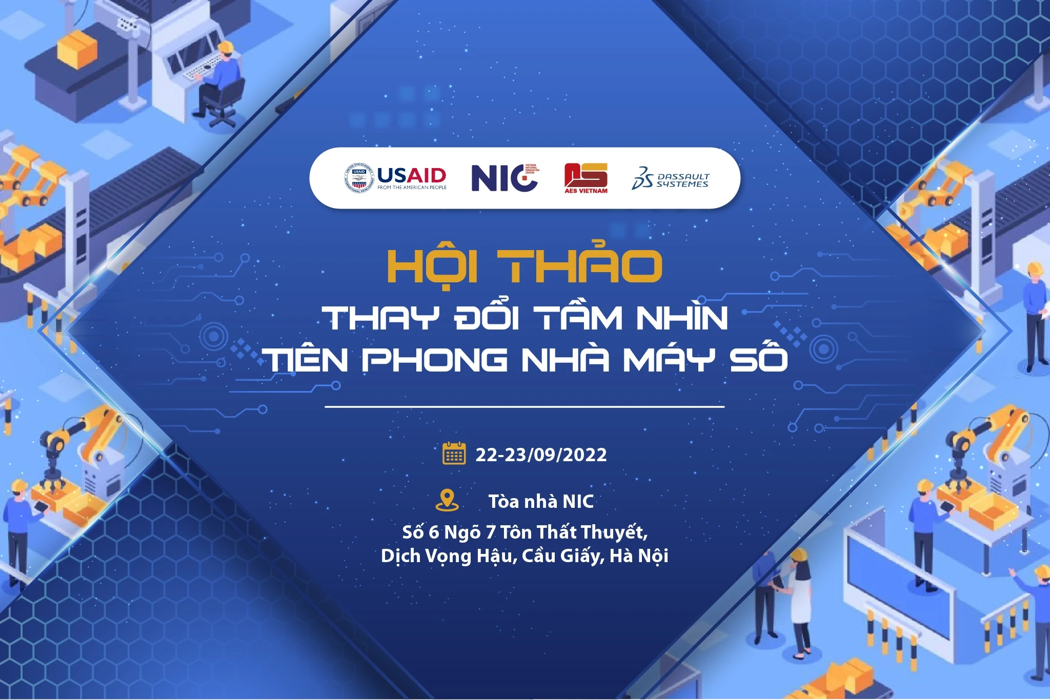 Hội thảo tập huấn: Thay đổi tầm nhìn - Tiên phong nhà máy số tại Hà Nội 09/2022